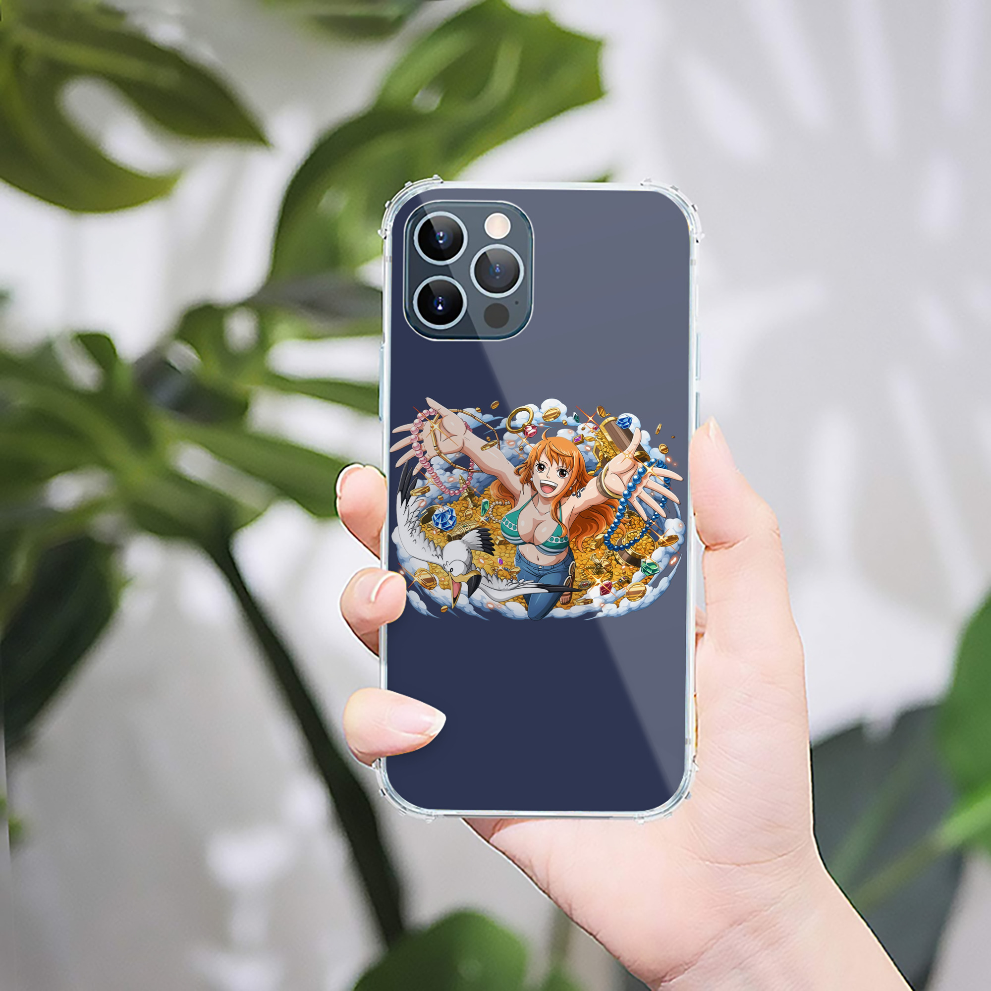 （画像用） ワンピース ナミ ONE PIECE Nami 【iPhone 12シリーズ対応】透明スマホケース（クリアソフトケース）